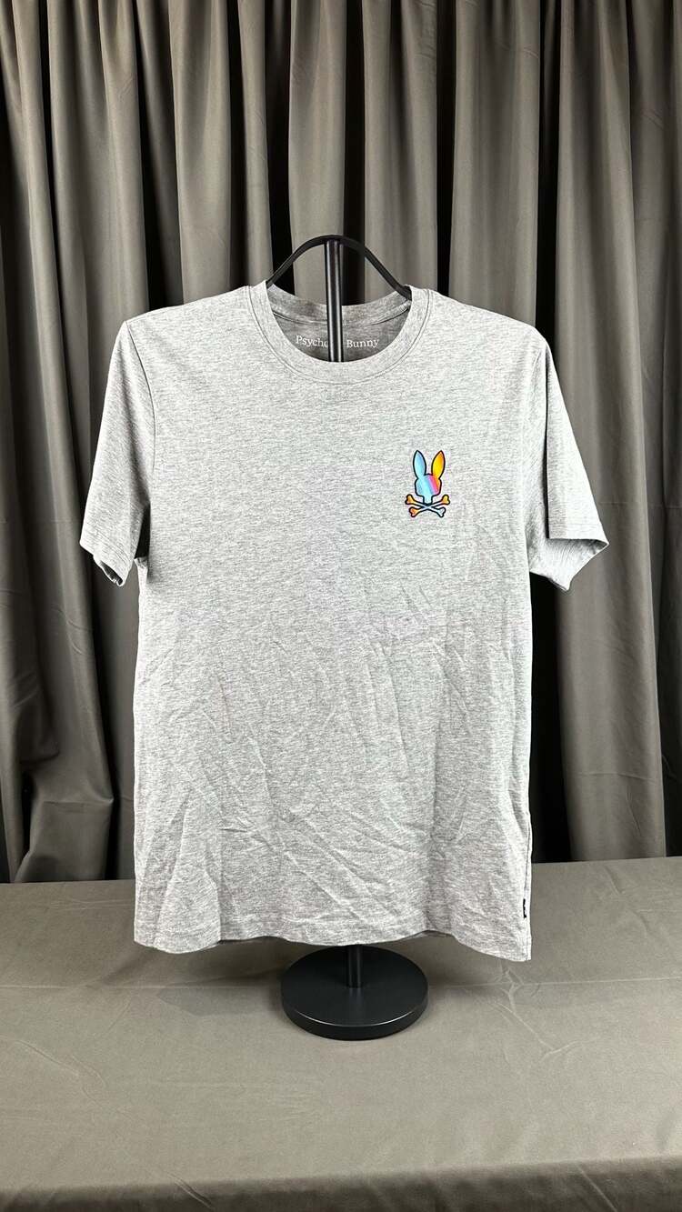 Psycho Bunny Graphic T-Shirt Heather Gray